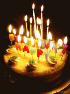 شمع تولدت مبارک 
